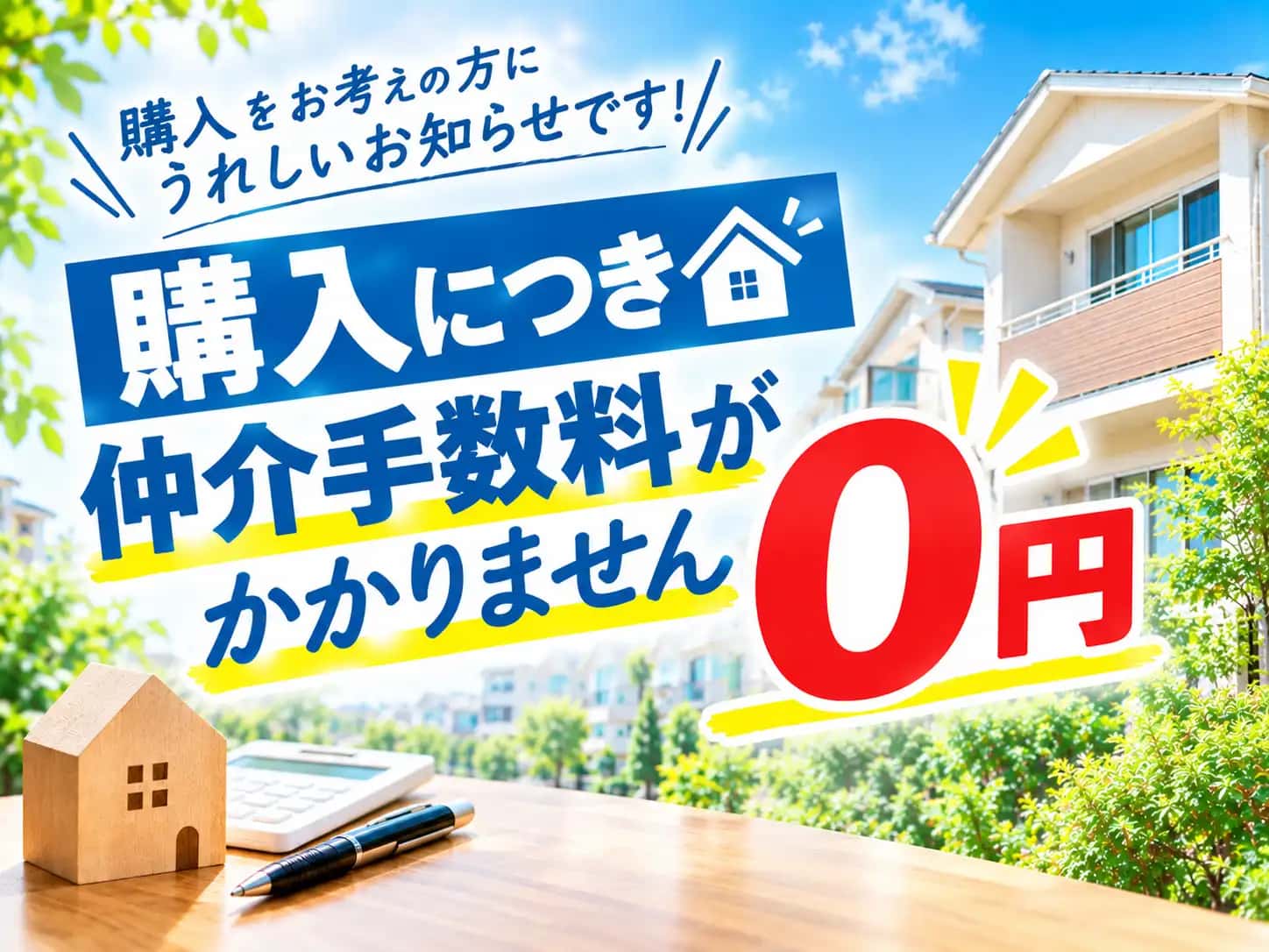 売主につき仲介手数料が0円
